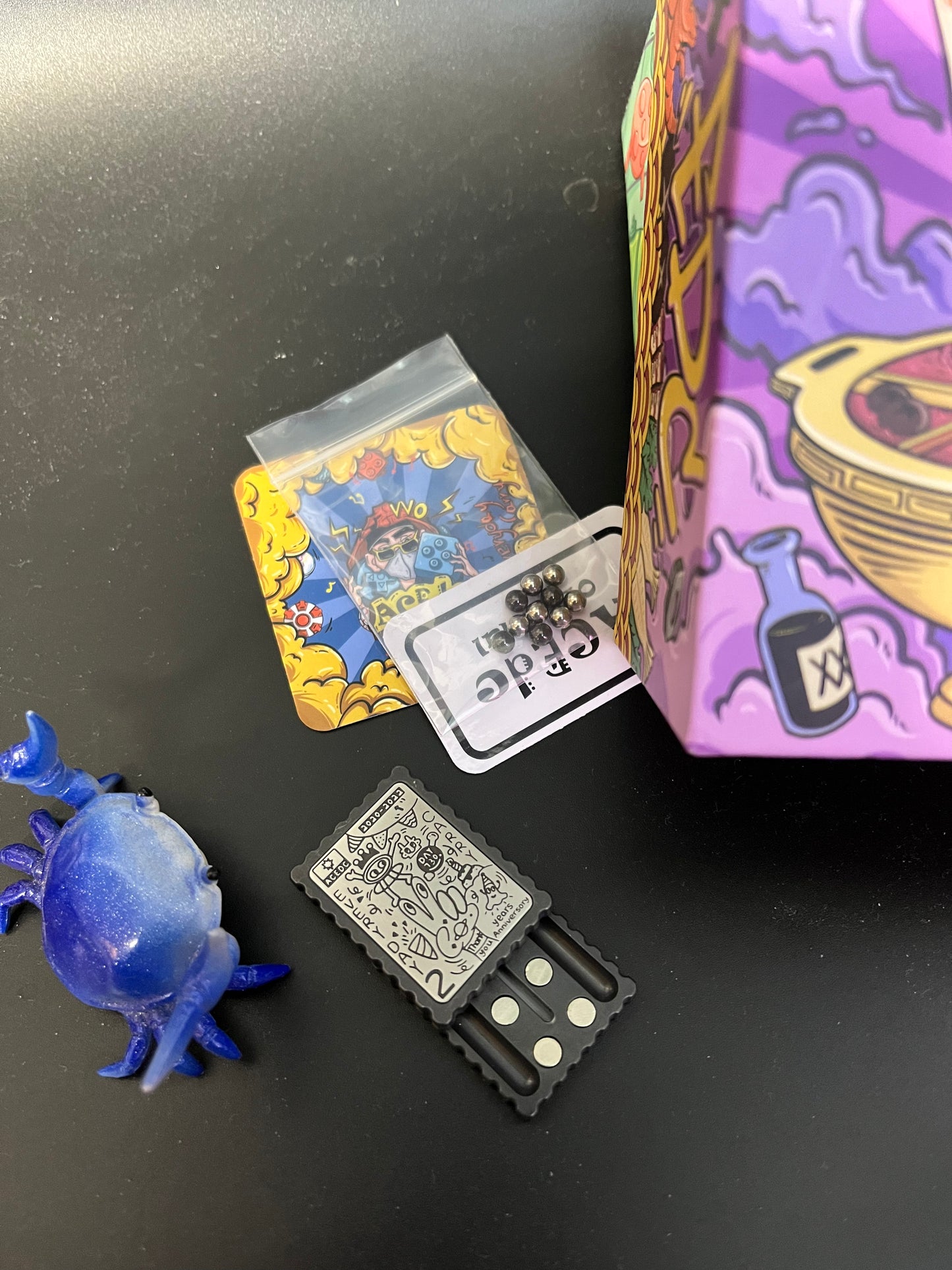 ACEDC stamp fidget slider - haptic fidget toy