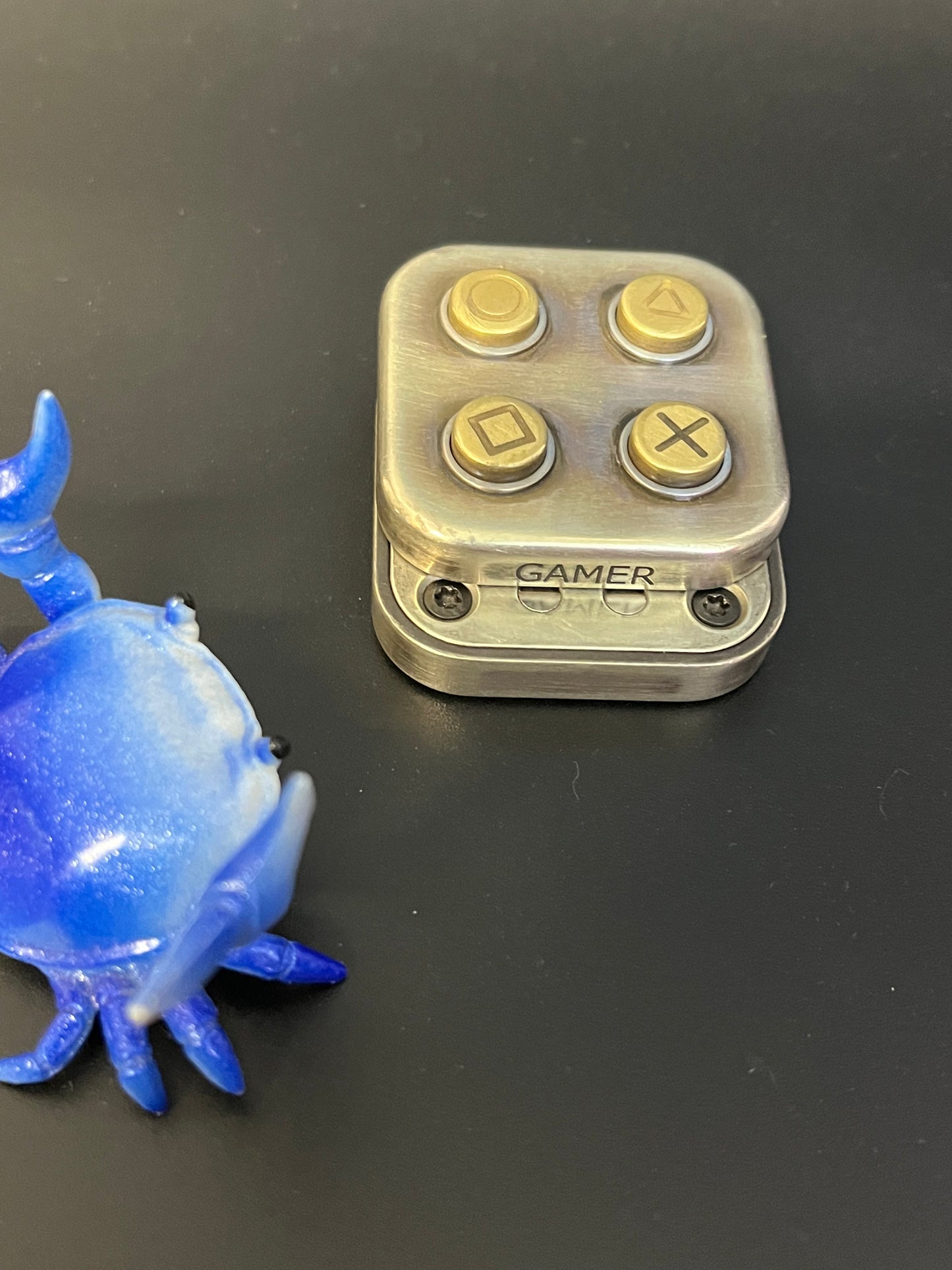 Gamer clicker slider ACEDC- aged cupro - fidget toy