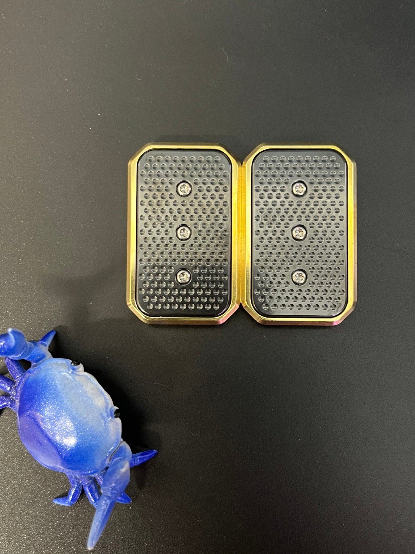 Magnus wideboy rail slider - brass with zirc screw in plates