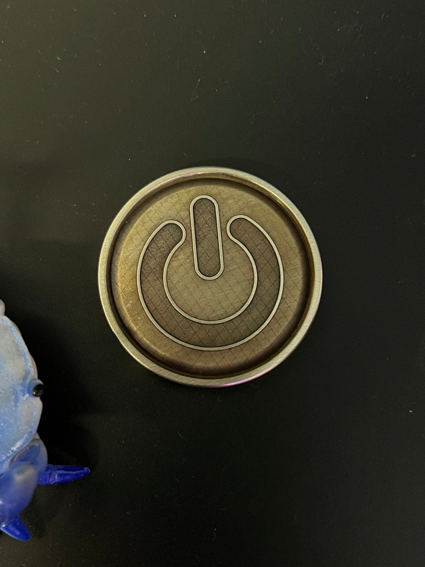 Gamer coin - cupro - worry stone - fidget toy