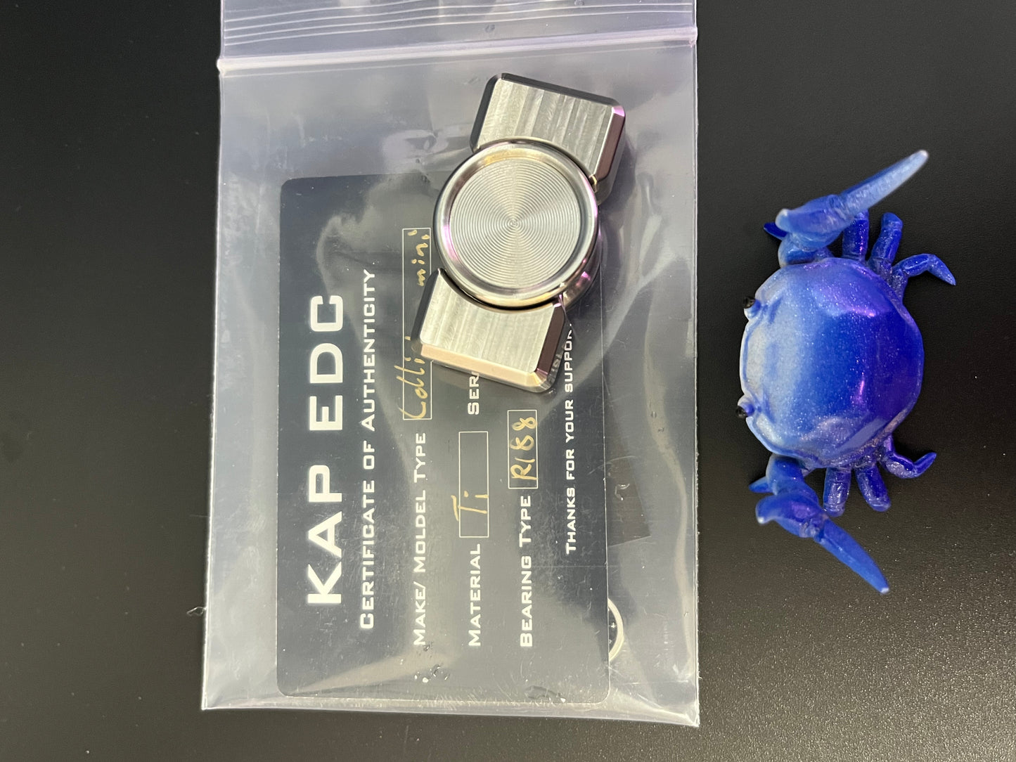 KAP - Ti collision mini fidget spinner - fidget toy