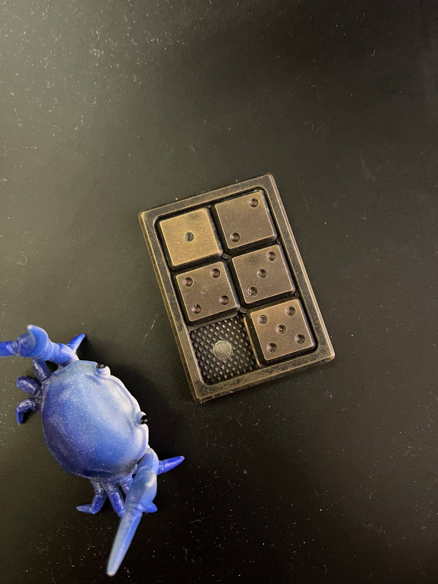 Compoform - clickbar - 2 x 3 - Ace of diamonds - Brass - fidget toy