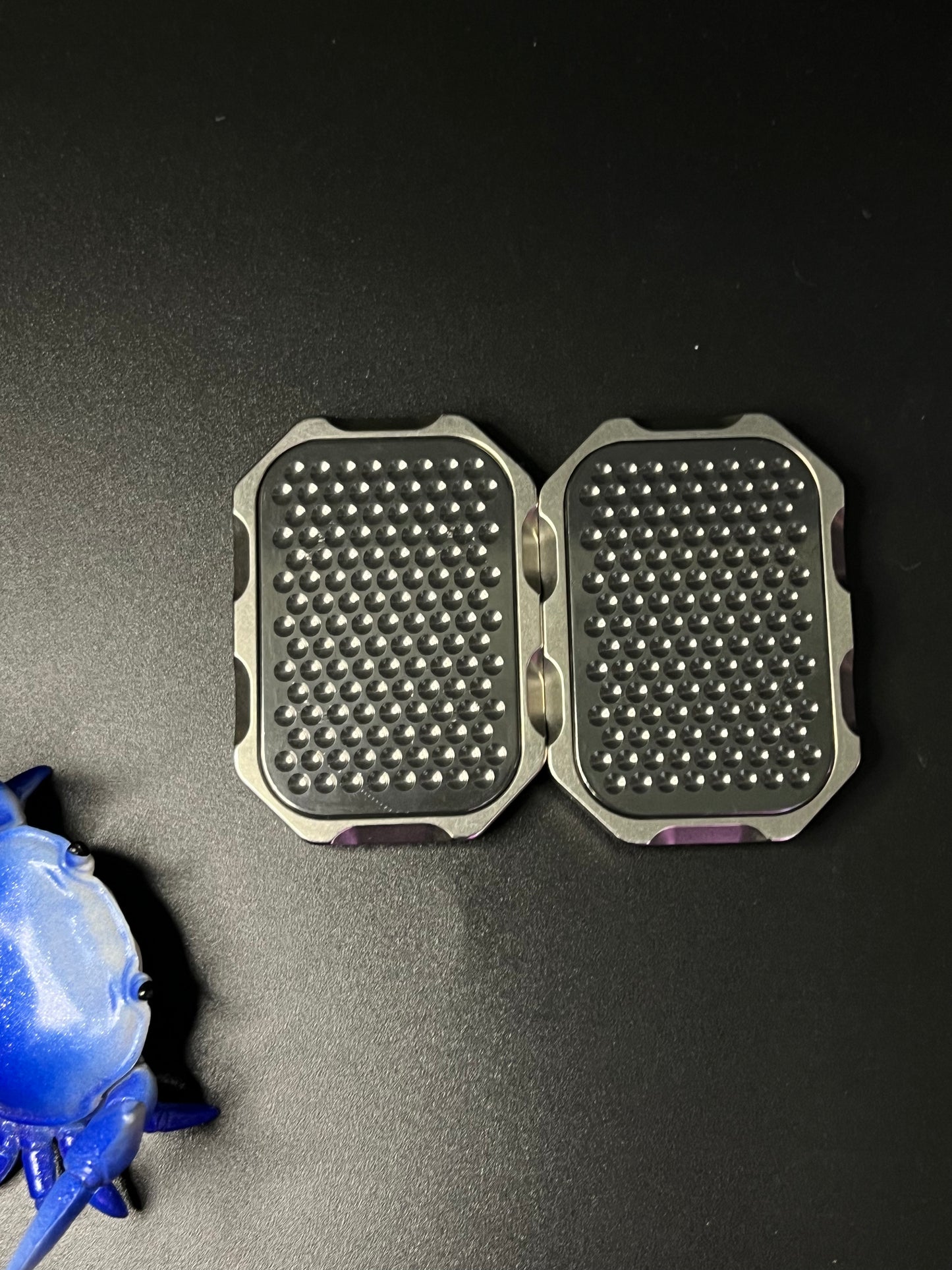 Magnus 2 click turtle slider - zirc epoxy plate - fidget toy