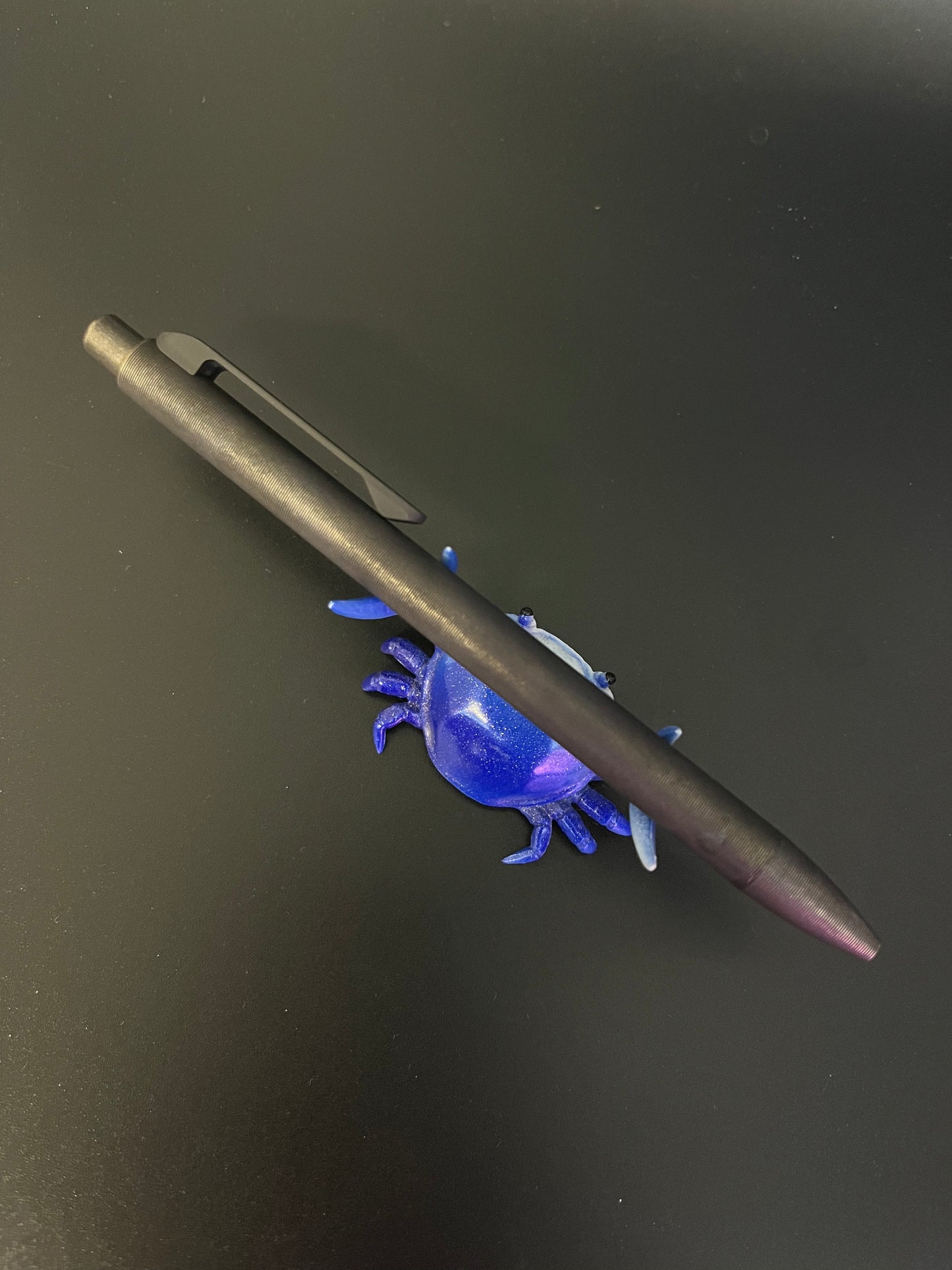 Tactile Turn - Forced Patina Slim Side Click - short - bolt action pen - edc