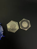 Umburry hex diamond triangles - haptic coin - CuNi - fidget toy