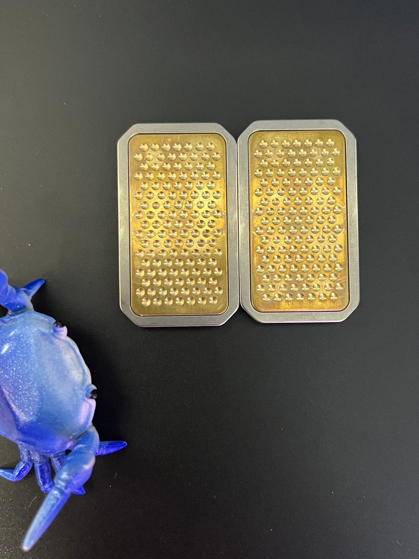 Magnus Titanium rail slider with brass plates