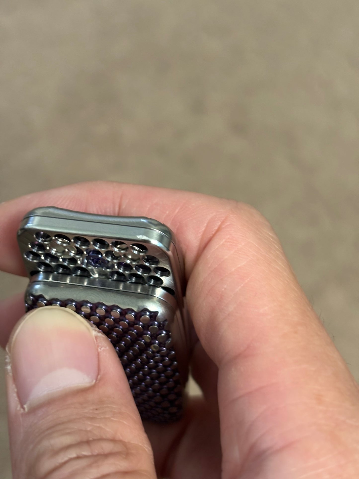 Magnus Hog - Titanium with SS plates - fidget toy