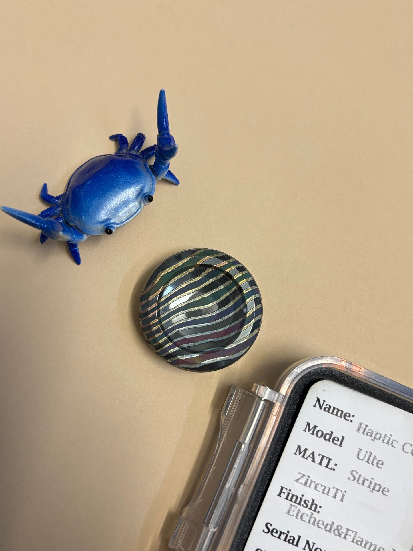 njthandpower NJT - zircuti stripes - Ulte haptic coin - fidget toy