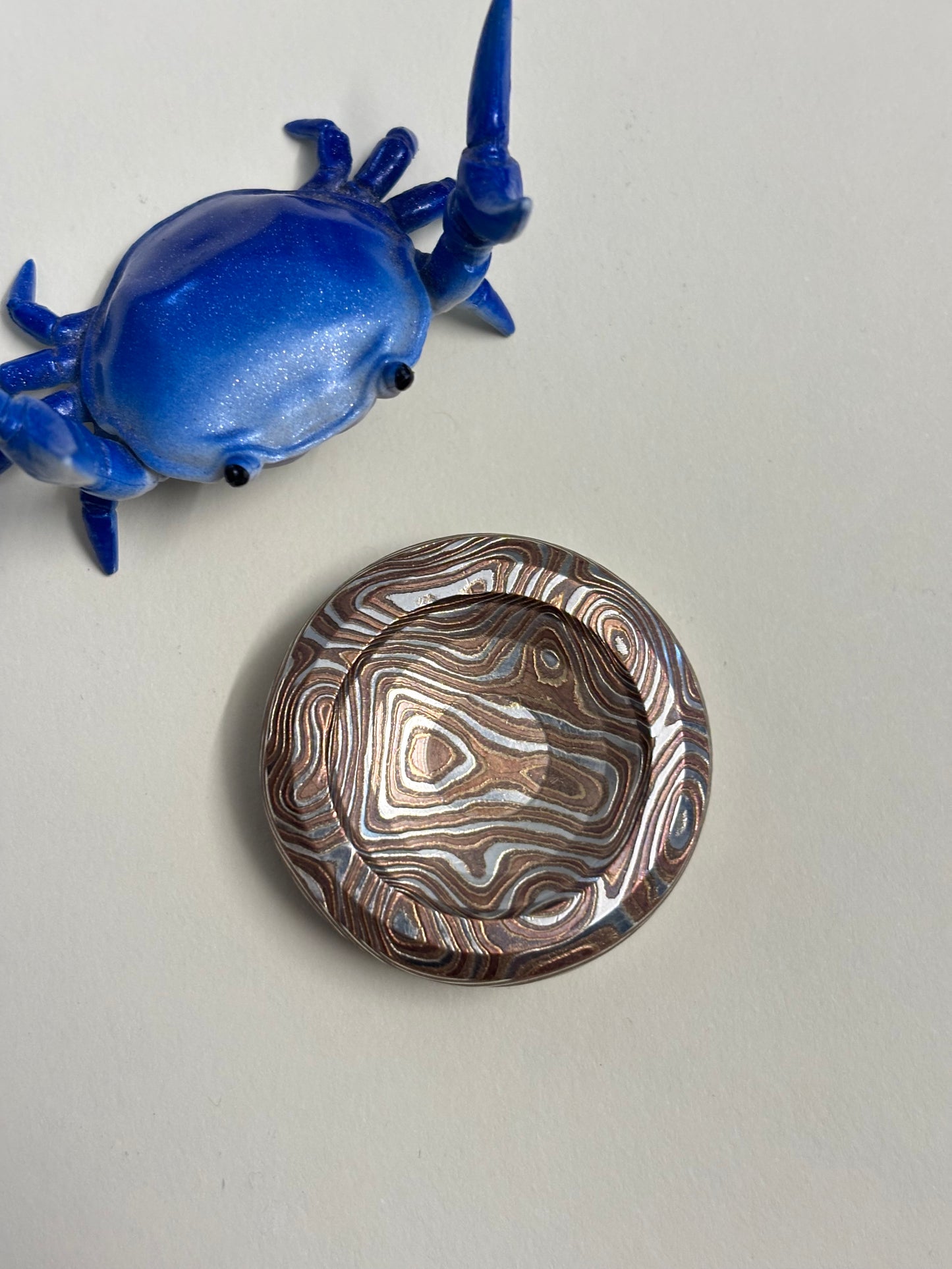 Njthandpower NJT - Mokume Ulte haptic coin - fidget toy