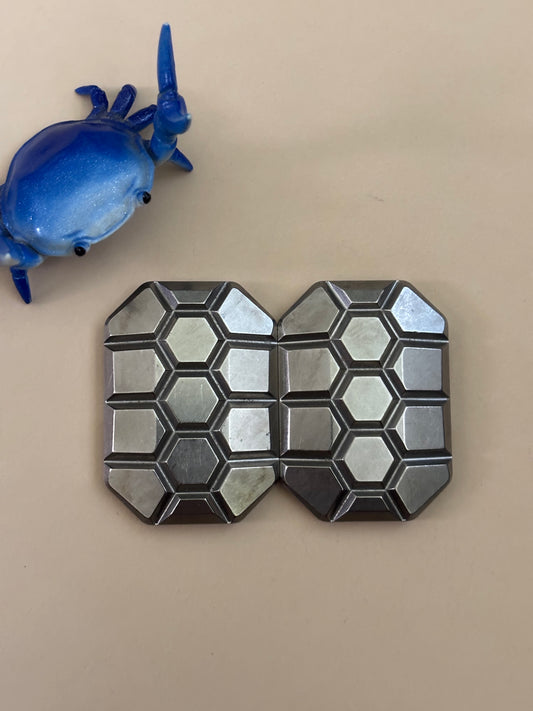 Magnus 2 click turtle slider - zirc epoxy plate - fidget toy