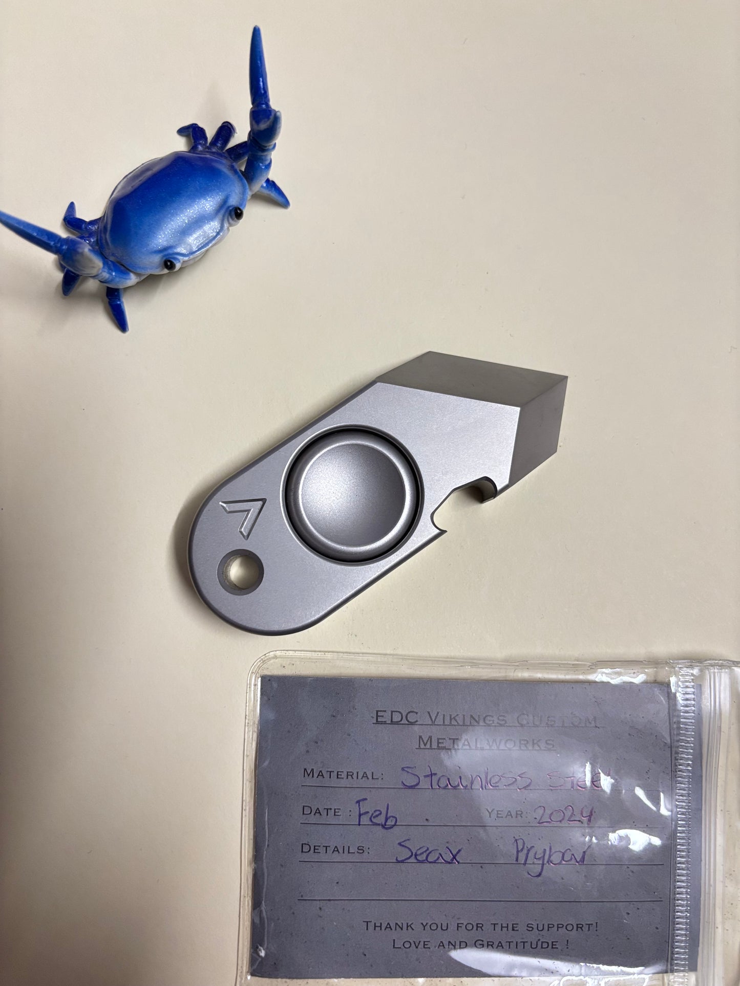 Viking EDC - Seax stainless steel - edc knife pry tool