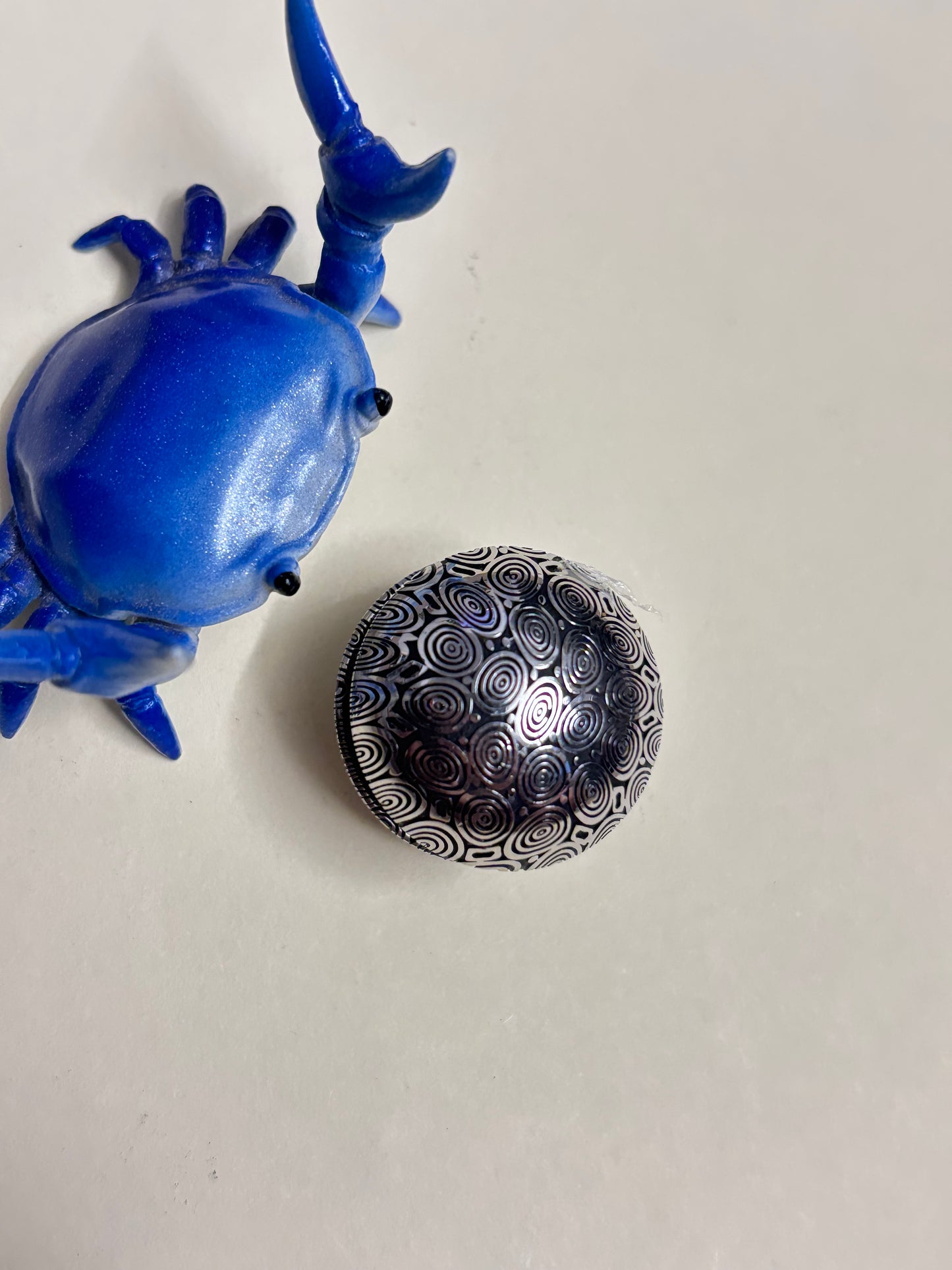 Njthandpower NJT - damasteel 15mm round button - fidget toy