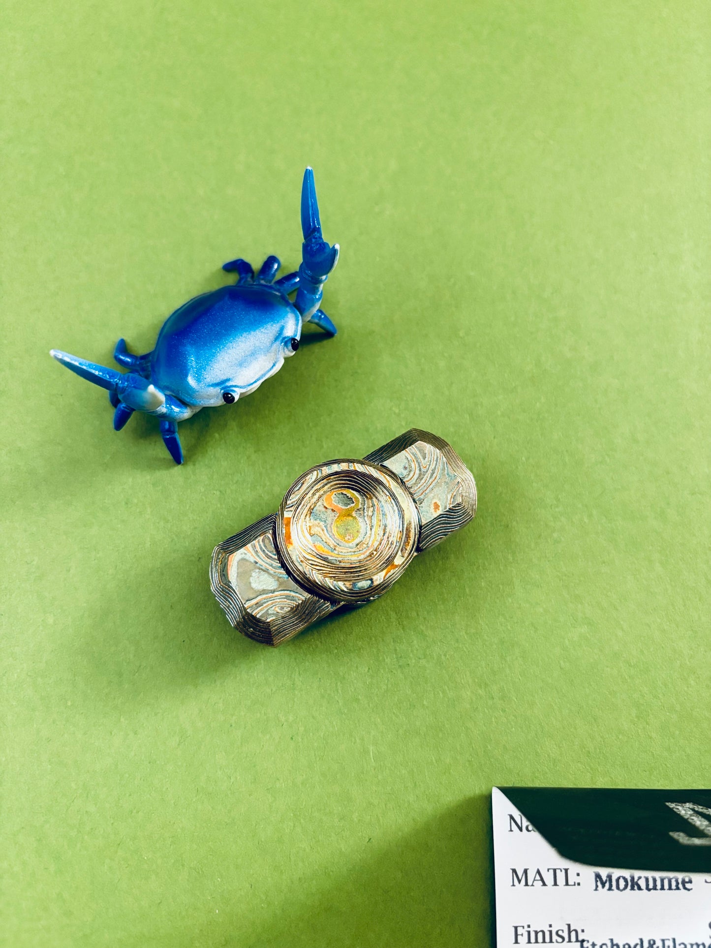Njthandpower - nebu 2.0 mokume spinner - fidget toy