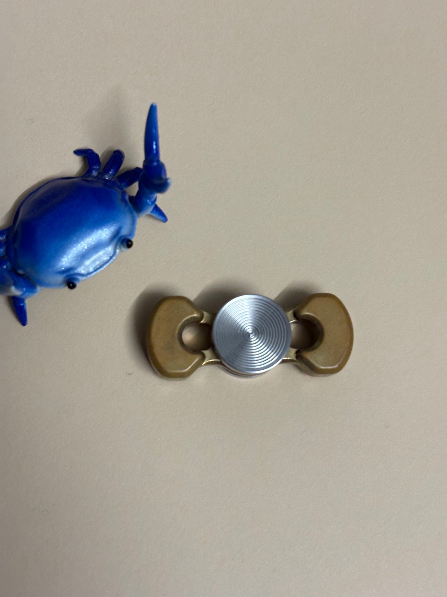 Grave raven Binary fusion - brass - fidget spinner  - fidget toy