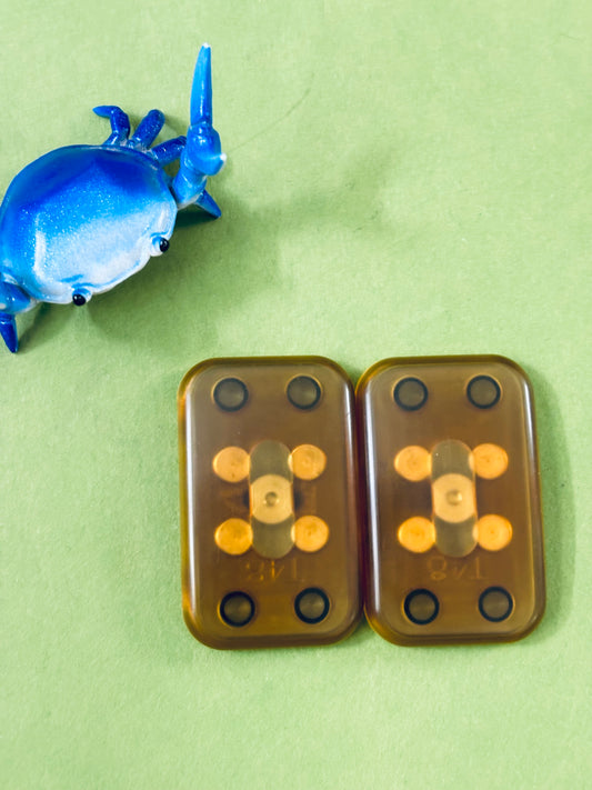 Magnus pebble slider - ultem with zirc plate - fidget toy