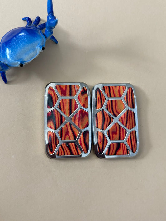 Magnus Houdini  - SS/ wackyfiber slider with SS plates - fidget toy