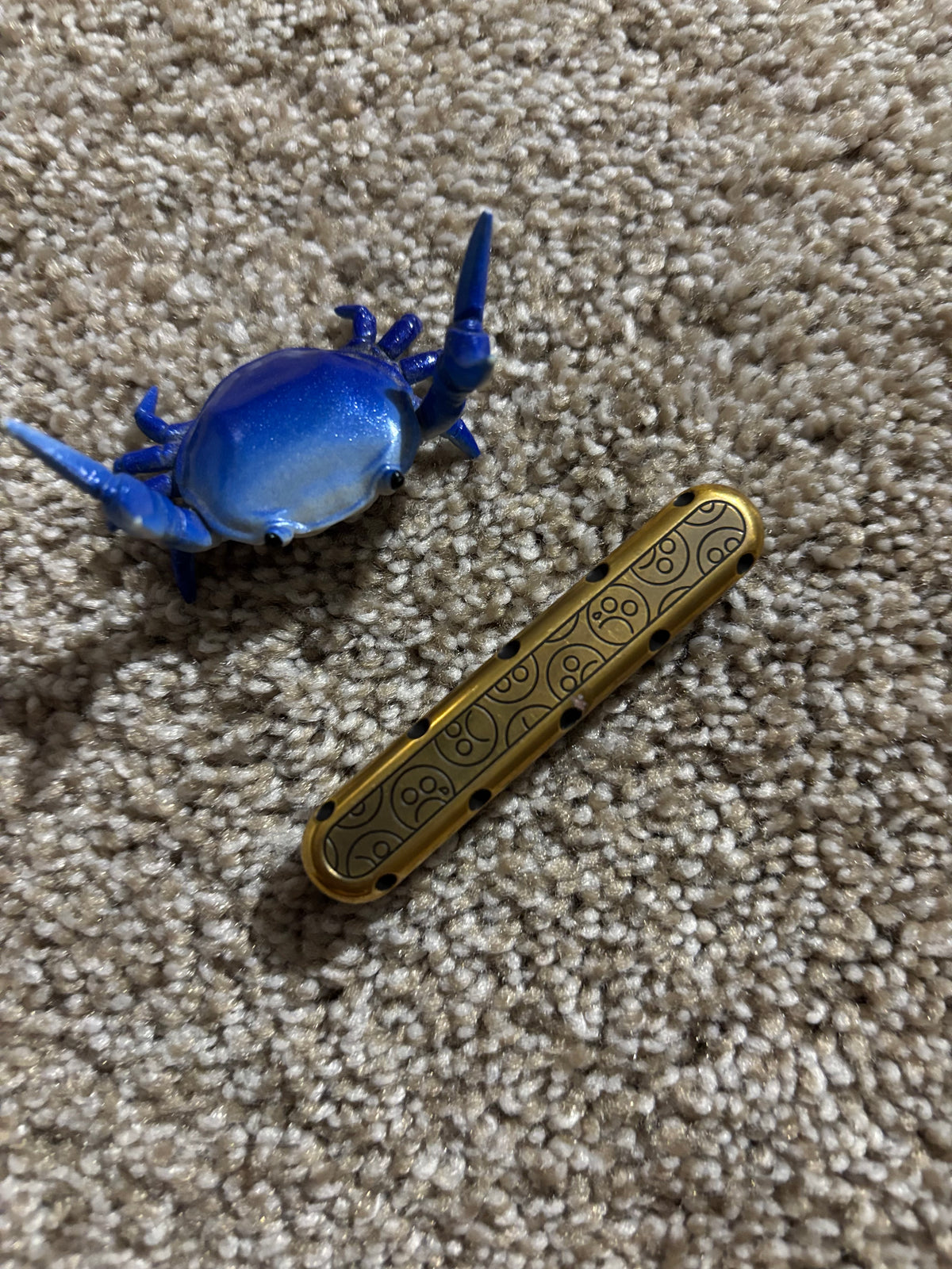 Topd slider - brass - fidget toy