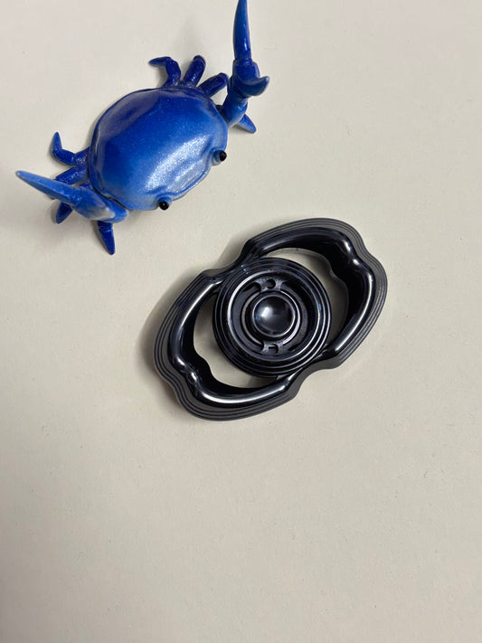 2R LQEDC - obsidian - zirc - fidget spinner  - fidget toy