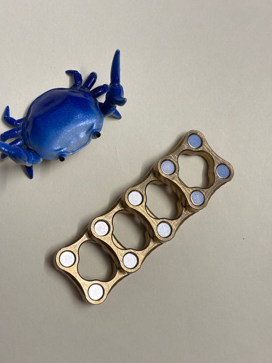 Bruce charles - micro stackable - brass -fidget toy