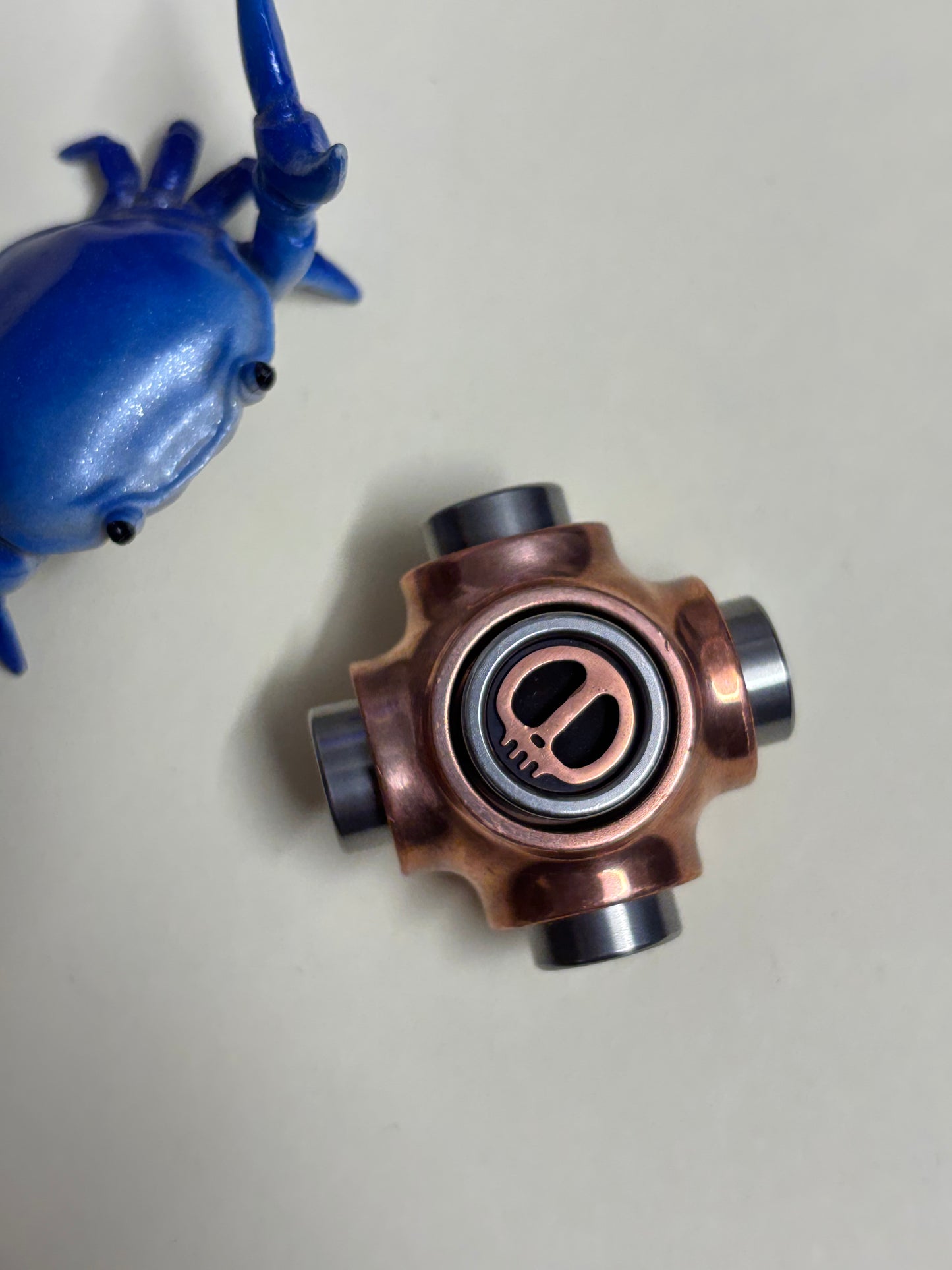Lautie x-bone - copper / SS - fidget spinner - fidget toy