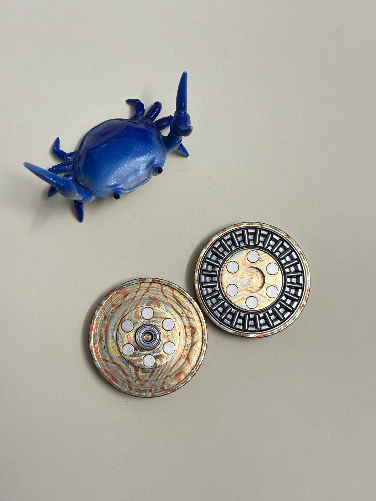 Njthandpower NJT - Mokume Ulte haptic coin - fidget toy