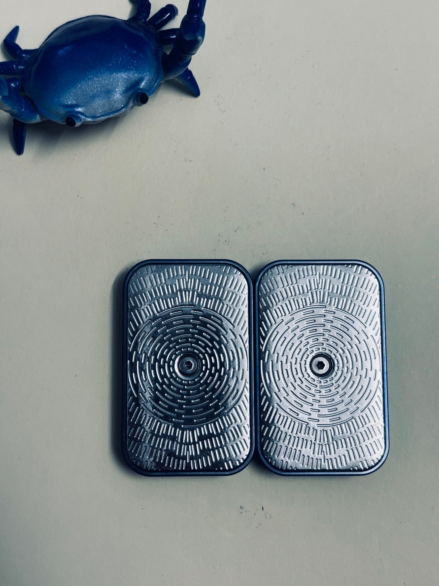 ZD EDC Sound emperor slider - titanium with SS plate - fidget slider / fidget toy