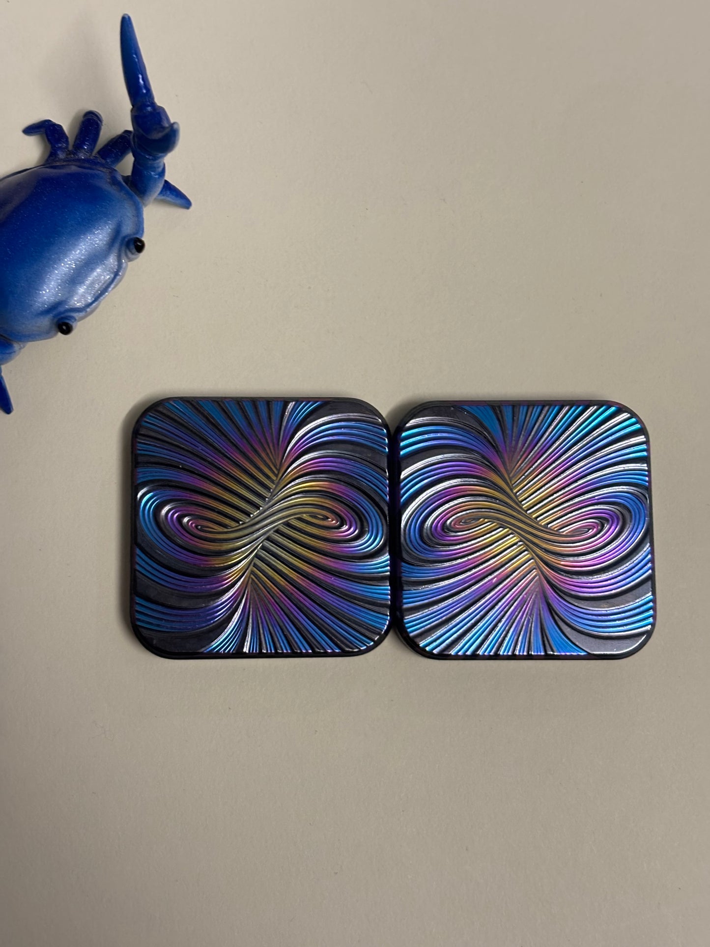 Compoform Horizon 3 x 3 - laser etched titanium slider