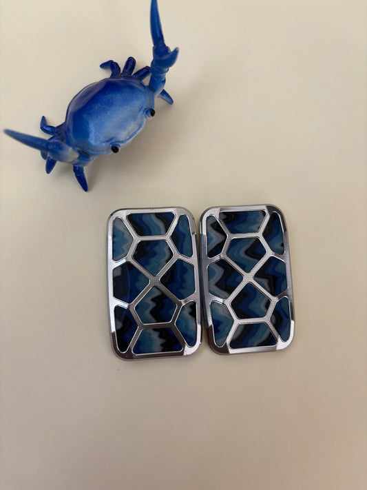 Magnus Houdini  - SS/ wackyfiber slider with SS plates - fidget toy