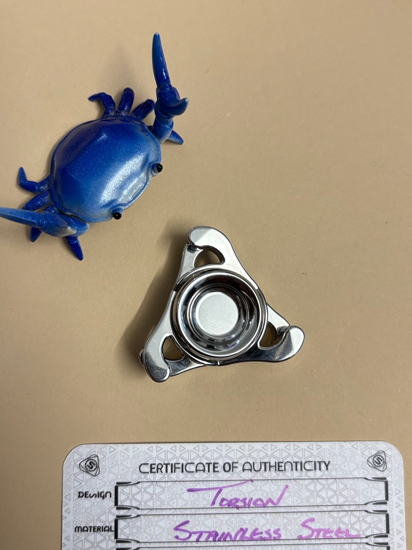 Sacred spin - Torsion - Stainless steel - fidget spinner fidget toy