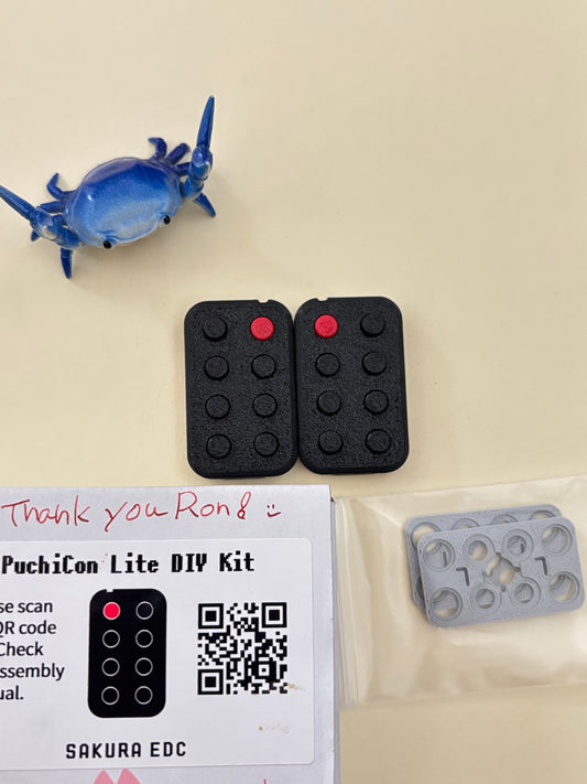 Sakura EDC puchicon with rapt lite SS plate - 3 click