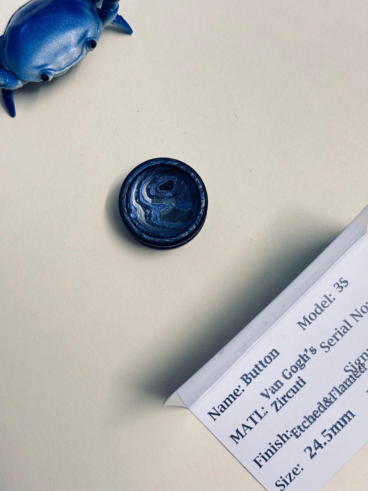 NJT - 3S zircuti van gogh - spinner button - fidget toy