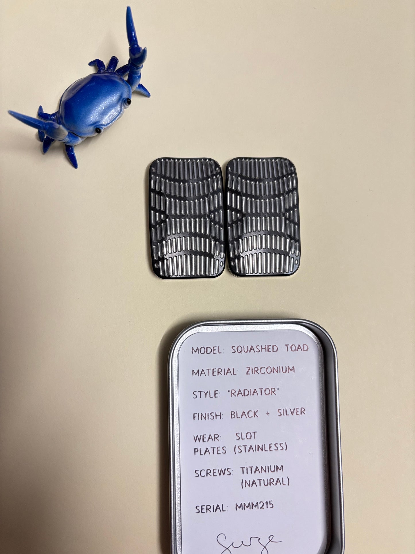 Magnus radiator - zirc with SS plate - fidget toy