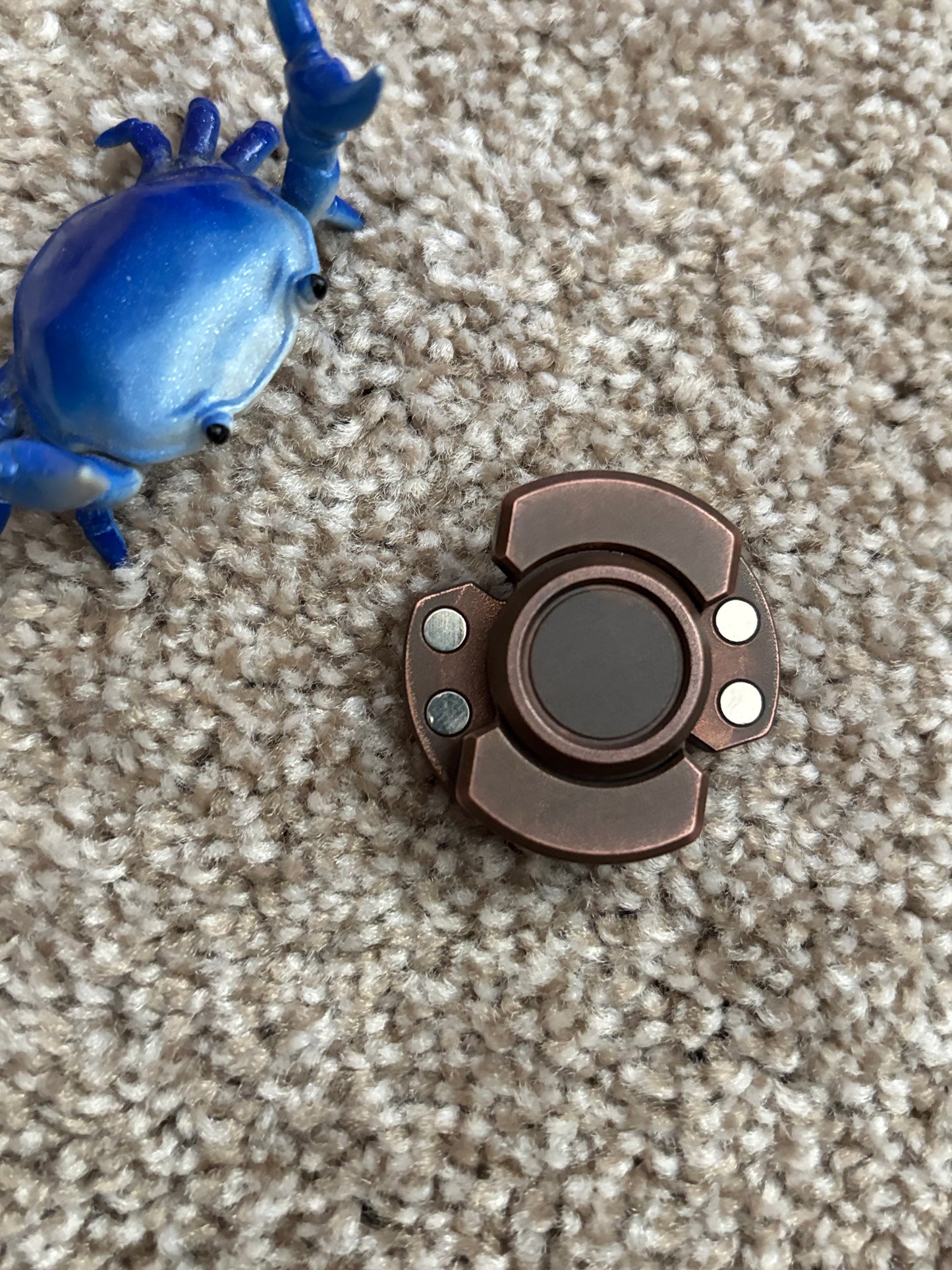 Mr Wang - cube - copper clicker spinner  - Fidget toy - fidget spinner