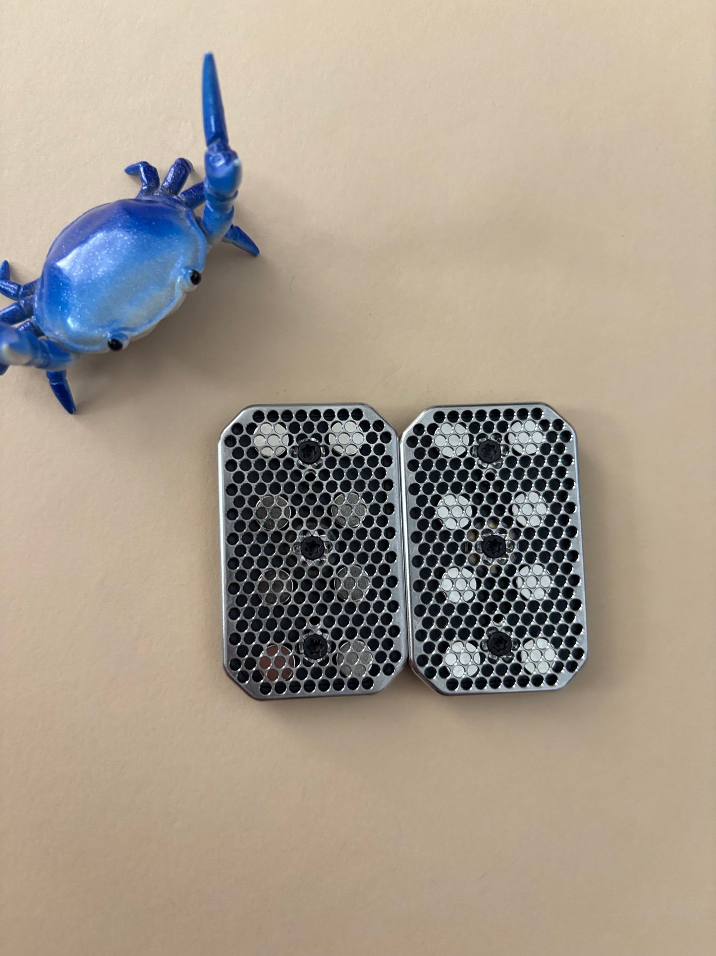 Magnus Titanium wideboy rail slider with SS Skelly plates -  screw in plates