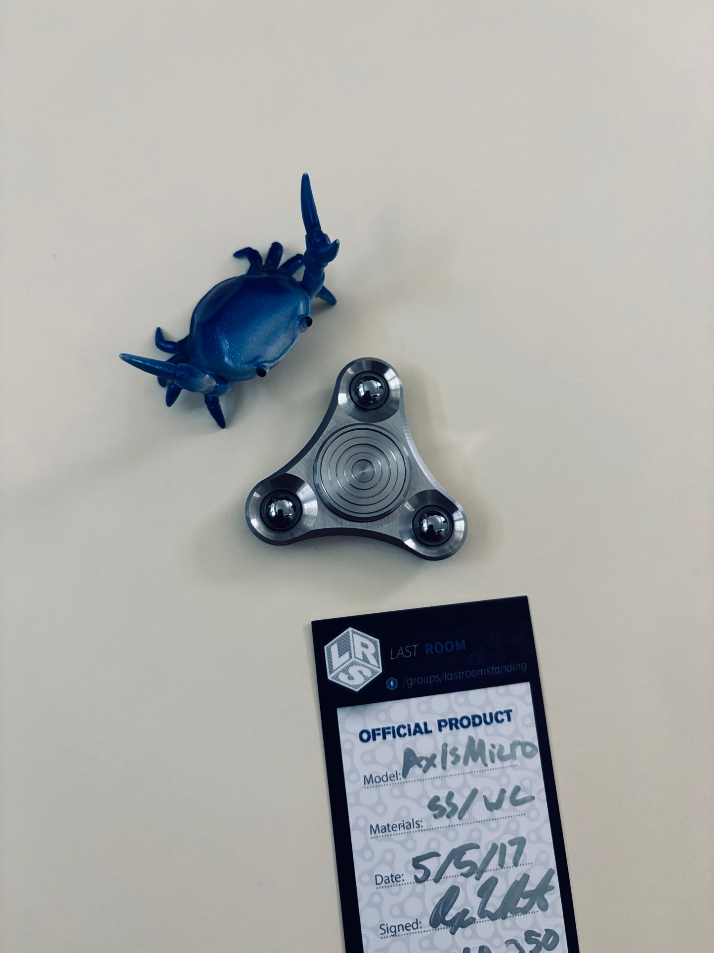 Focuswork micro axis - stainless steel - fidget spinner - Fidget toy