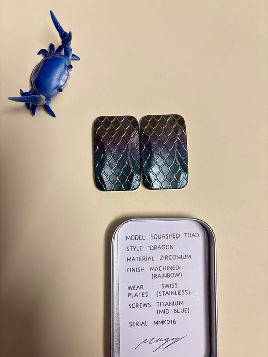Magnus maglab squash toad - zirc with SS plate - fidget toy