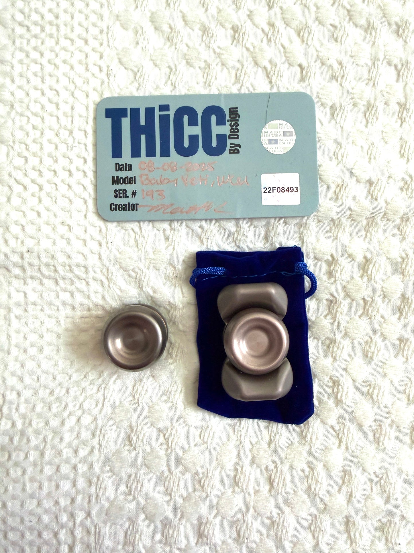 Indy Thicc - baby yeti WCU - fidget spinner - fidget toy