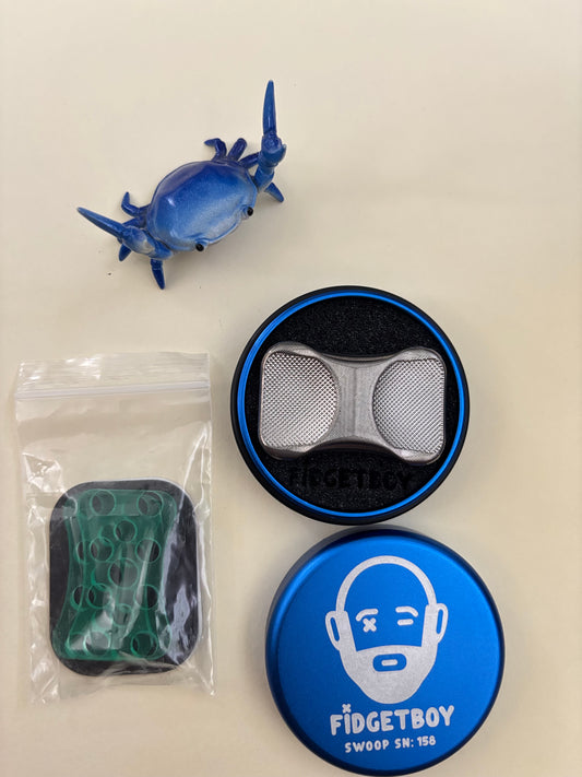 Fidgetboy Swoop Ti slider - 3 click - fidget toy