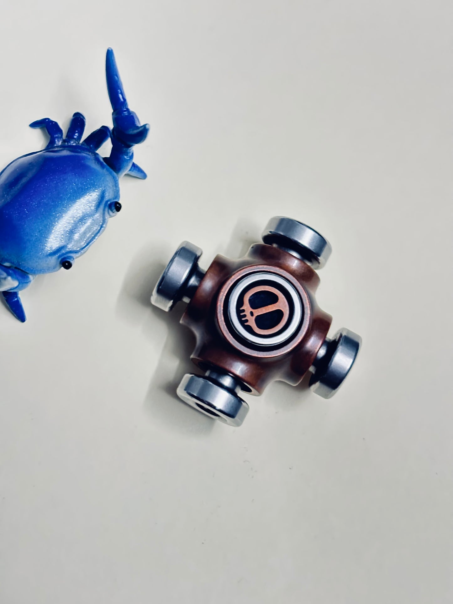 Lautie x-bone - copper / SS - fidget spinner - fidget toy