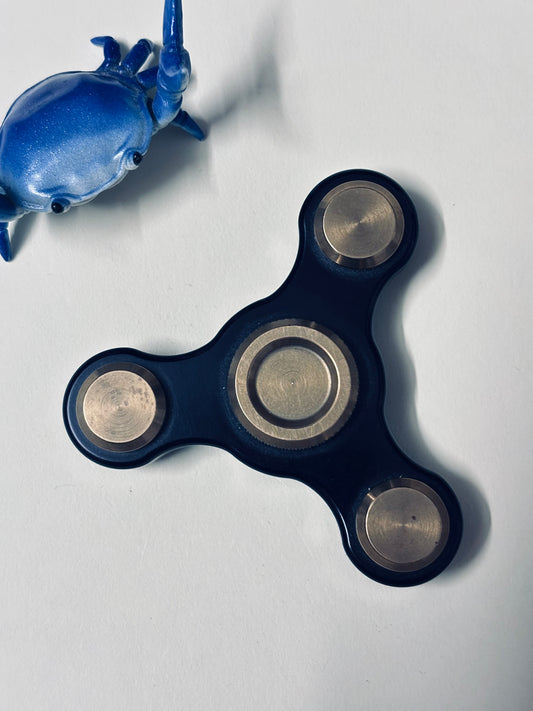 VanPelt spinner - Aluminum/brass- fidget spinner - fidget toy