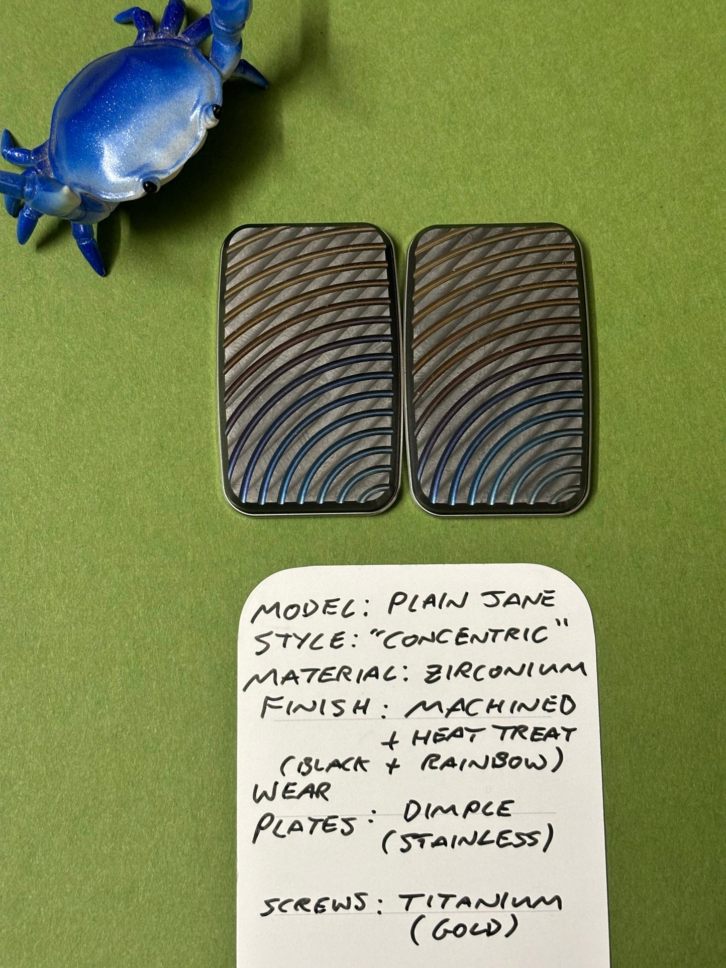 Magnus maglab plain jane concentric - zirc with SS plate - fidget toy