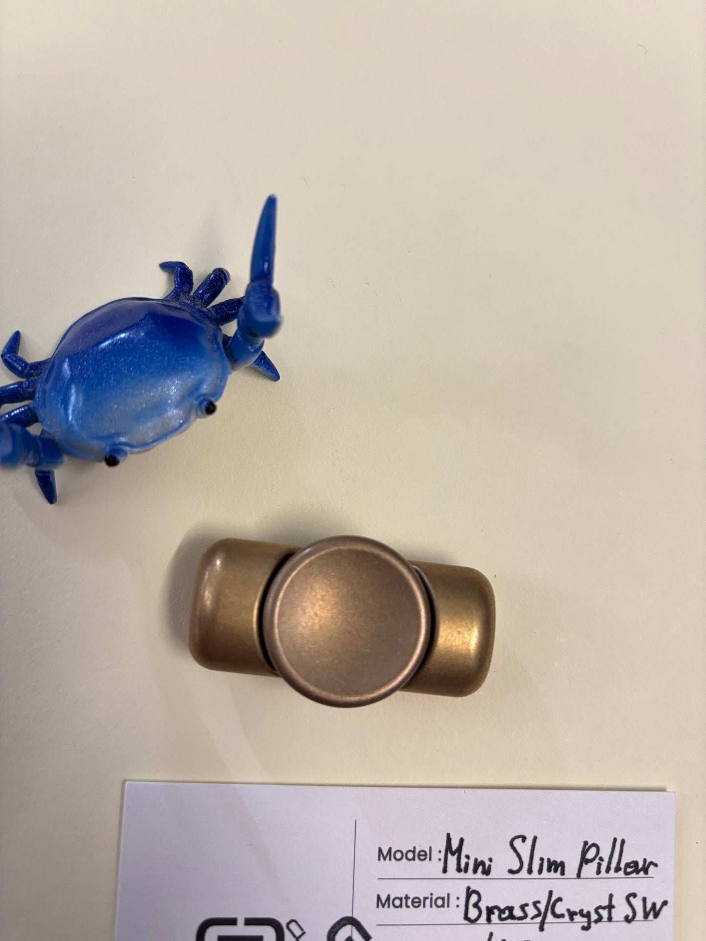 Clean EDC - mini slim pillar - brass - fidget spinner - fidget toy