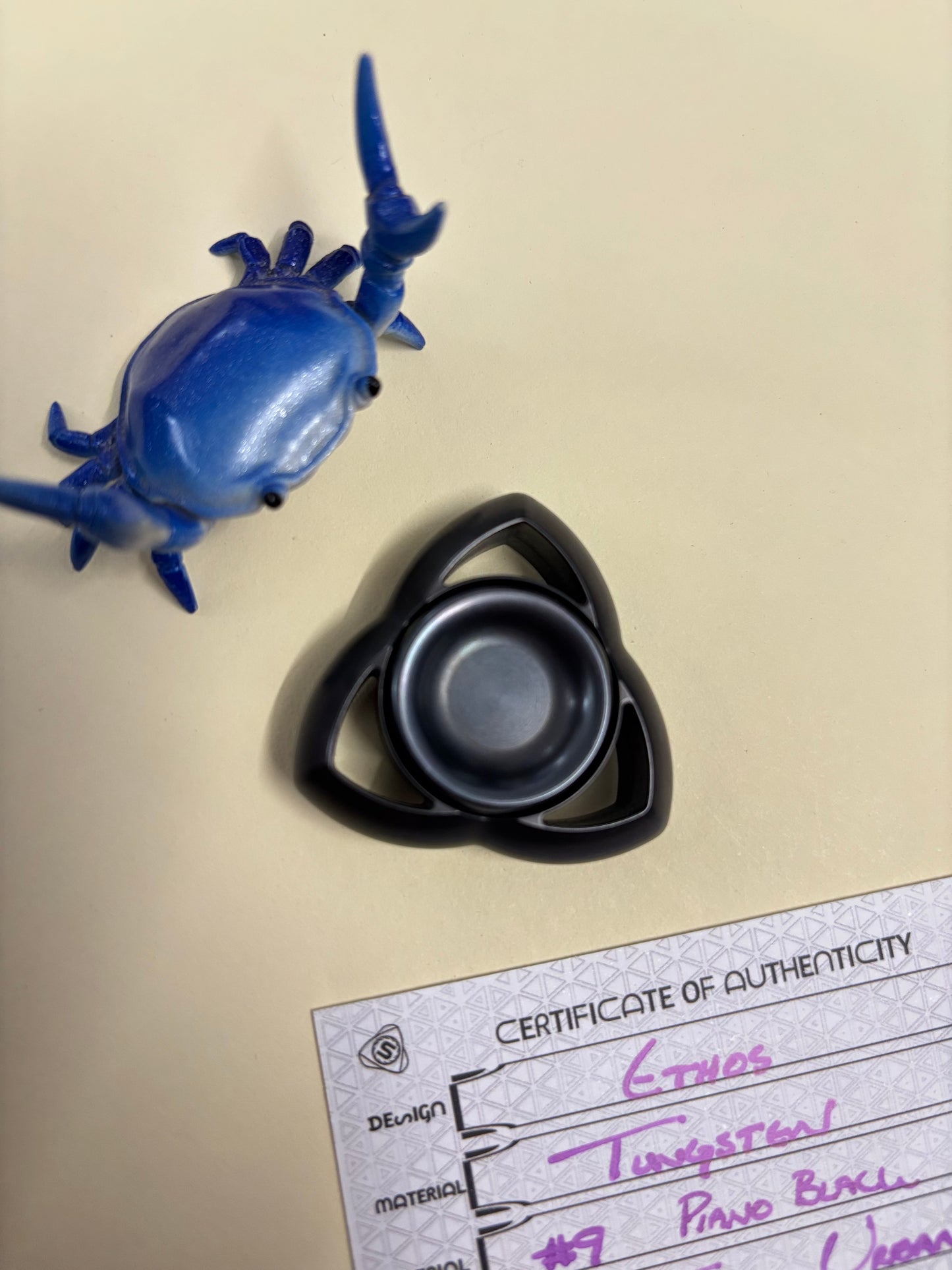 Sacred spin - ethos - tungsten (w) - fidget spinner - fidget toy