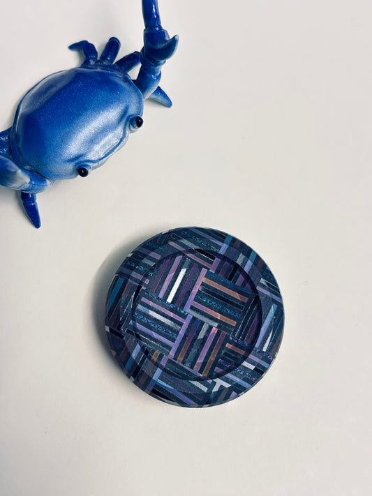 njthandpower NJT - zircuti basketweave - Ulte haptic coin - fidget toy