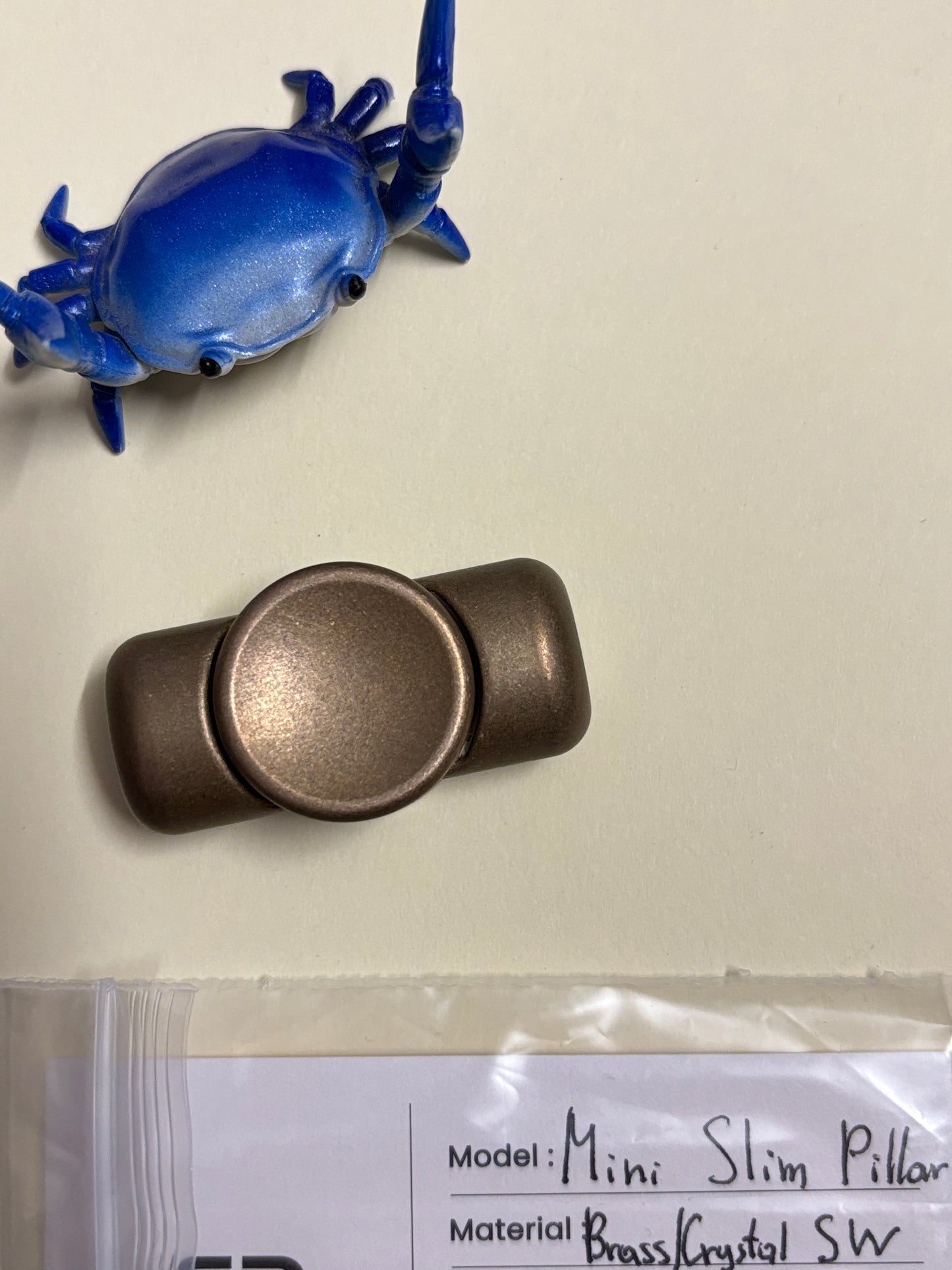 Clean EDC - mini slim pillar - brass - fidget spinner - fidget toy