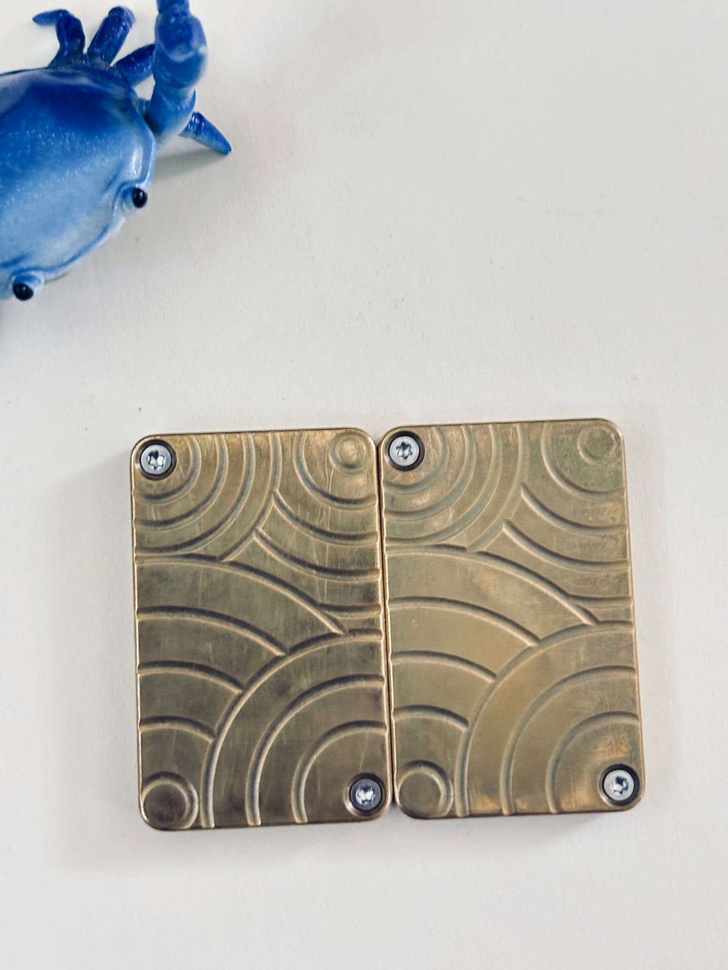 Fidget things - Tactile - brass slider - fidget toy