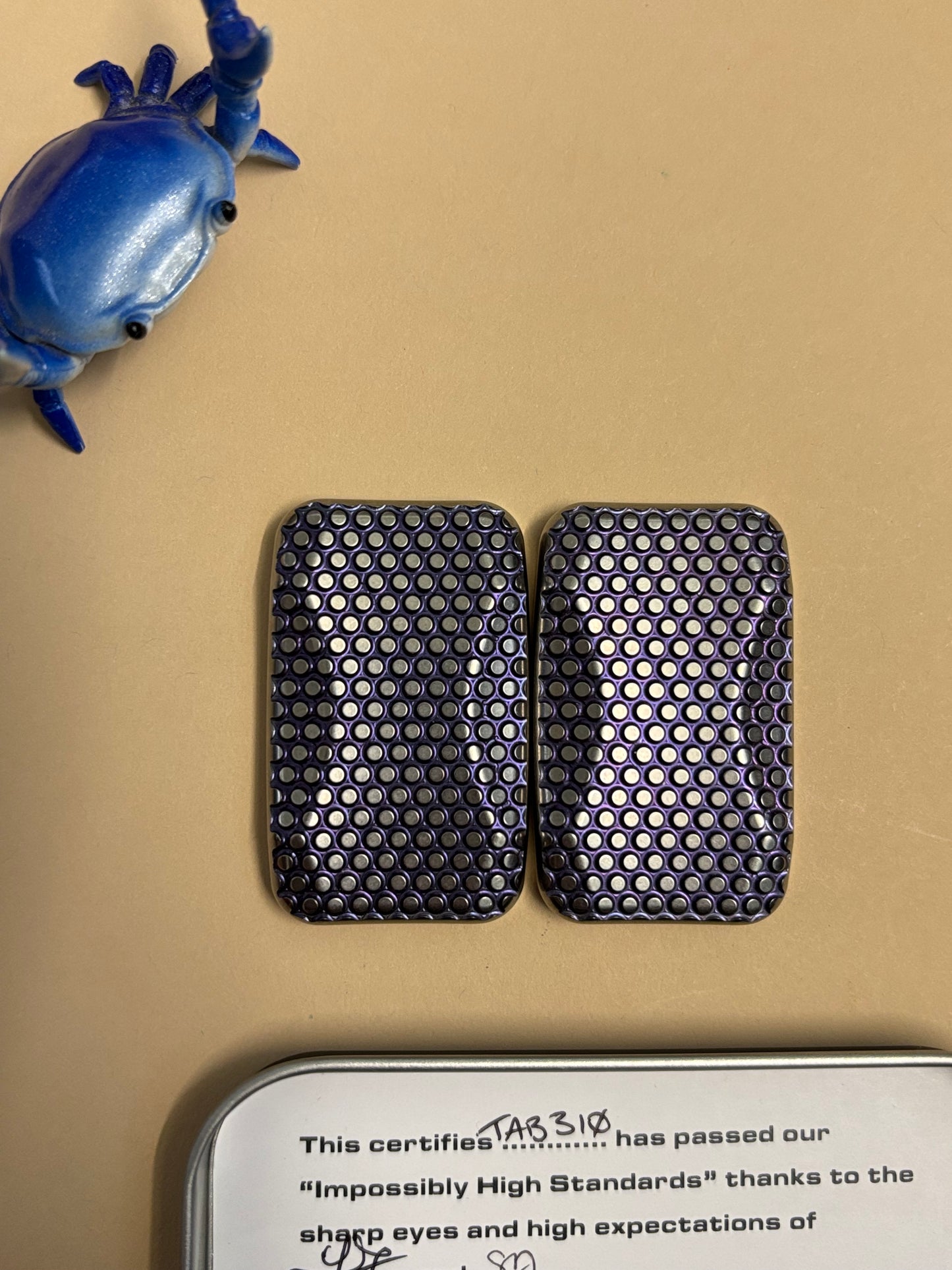Magnus Hog - Titanium with SS plates - fidget toy