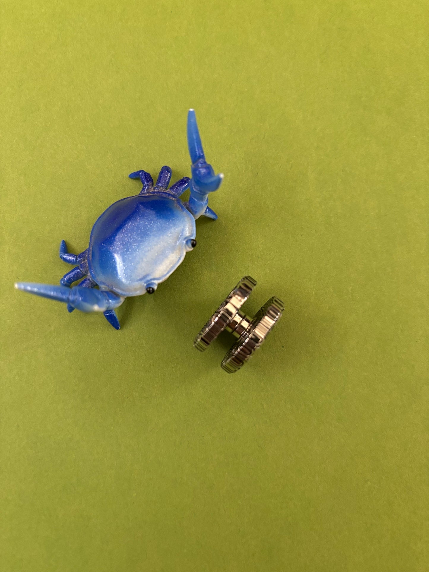 Njthandpower NJT - damasteel 23mm button - fidget toy