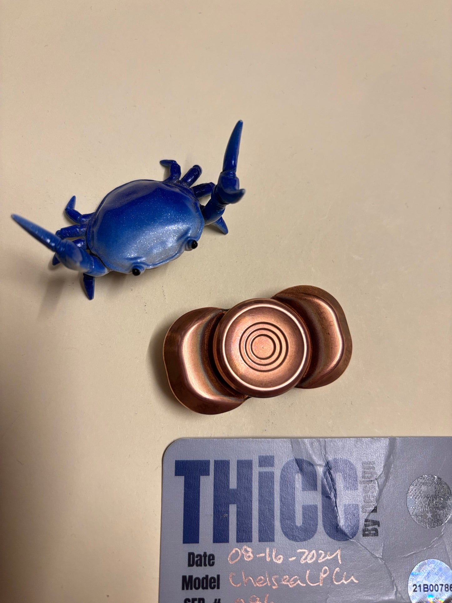 Indy Thicc - chelsea LP Copper (Cu) - fidget spinner - fidget toy