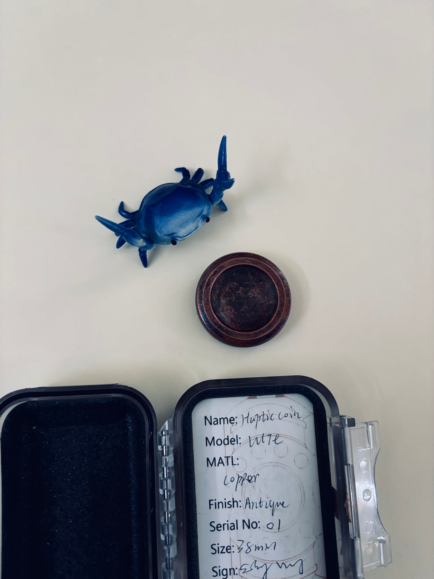 njthandpower NJT - antique copper Ulte haptic coin - fidget toy